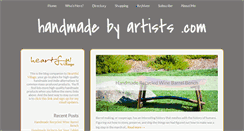Desktop Screenshot of handmadebyartists.com