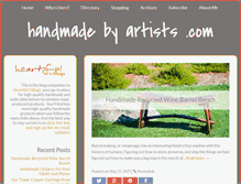 Tablet Screenshot of handmadebyartists.com